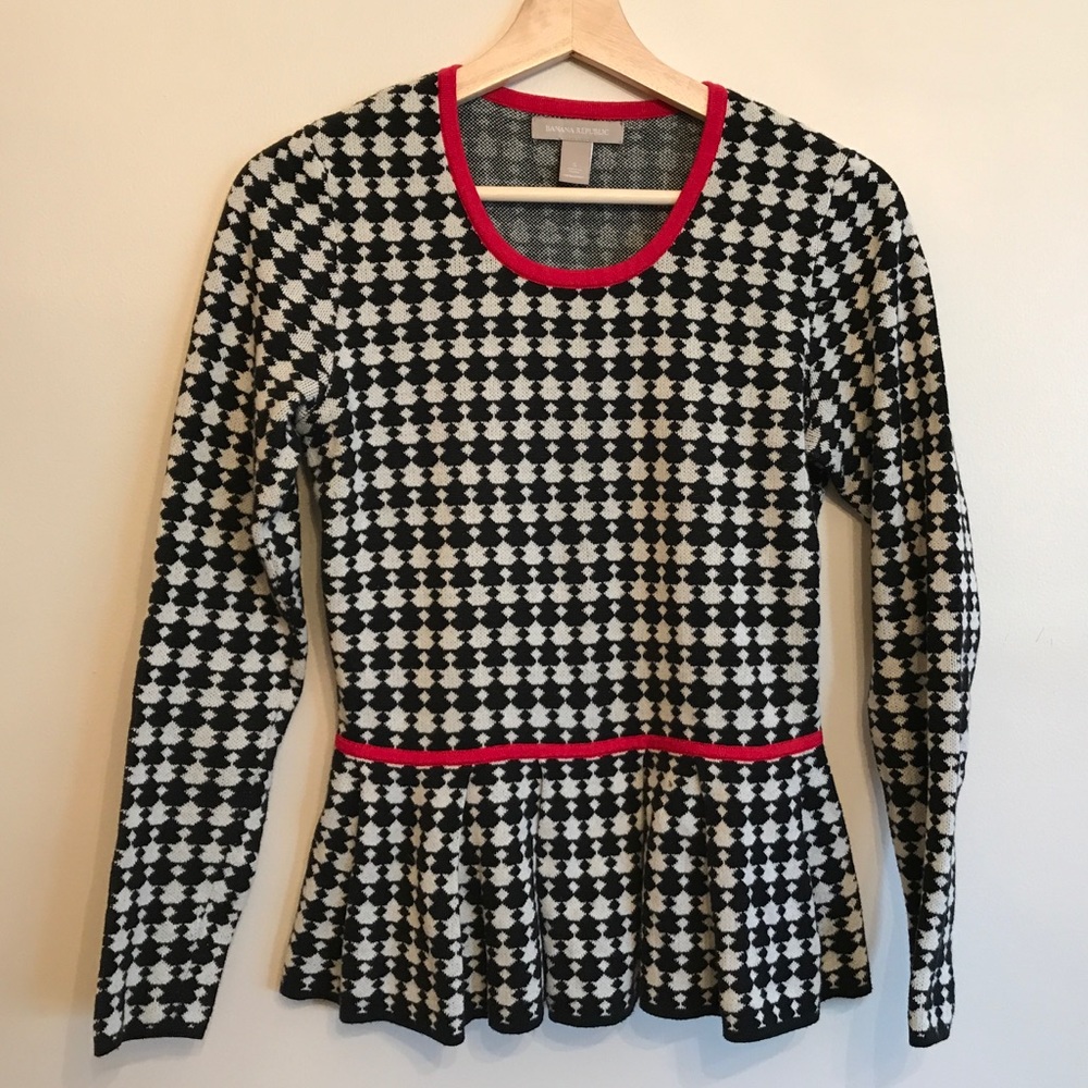 EUC Banana Republic Peplum Sweater